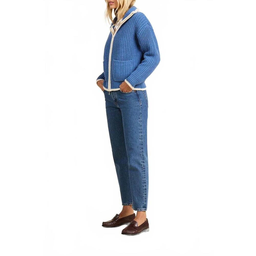 NEW TROVATA zita cardigan in blue - Picture 4 of 5